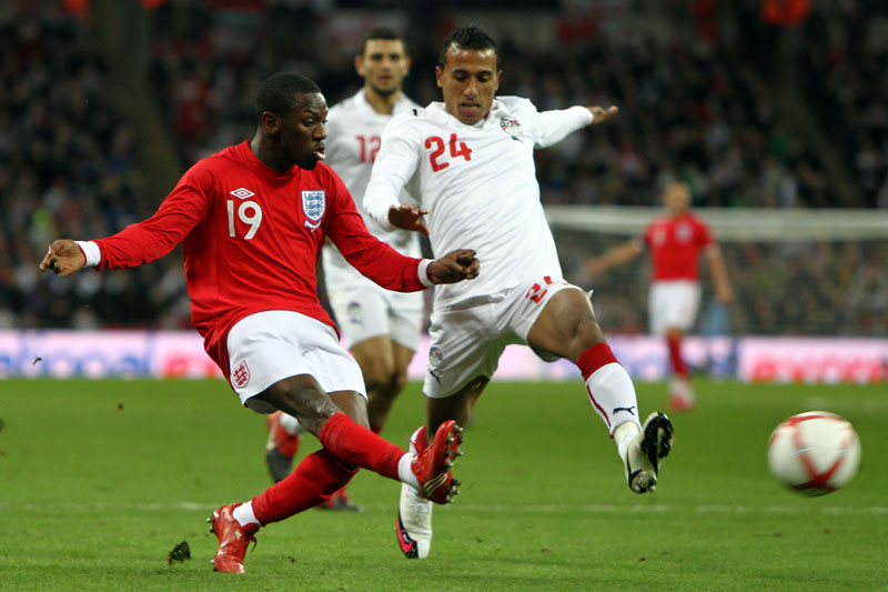 Shaun Wright-Phillips in action against Egypt.